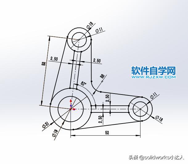 solidworks新手抓住關(guān)建點(diǎn)線就能輕松繪草圖
