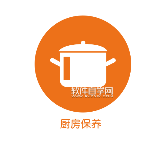 ai怎么設(shè)計廚房保養(yǎng)圖標(biāo)