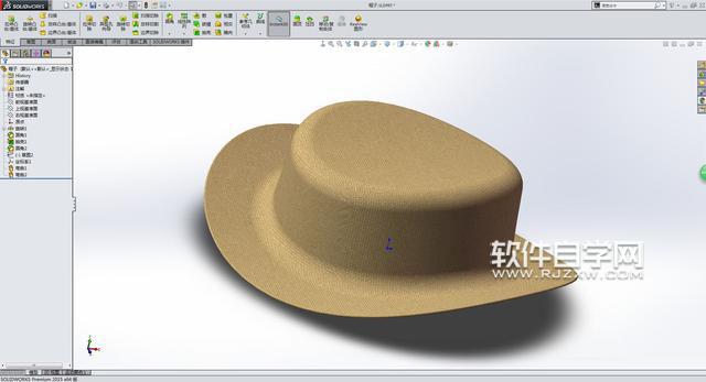 SolidWorks怎么設(shè)計帽子模型