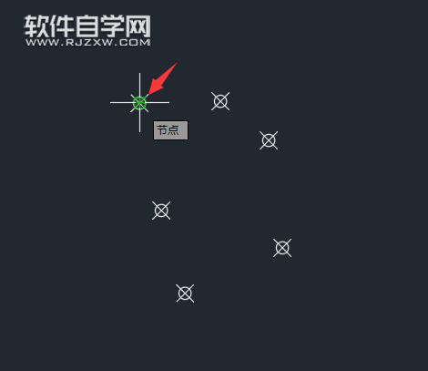 CAD節(jié)點(diǎn)設(shè)置捕捉連線