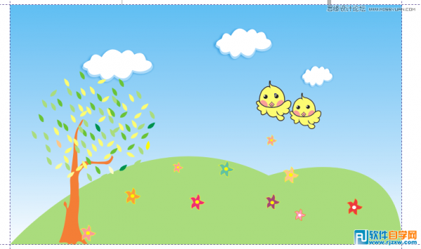 用CorelDraw X4設(shè)計(jì)卡通桌面壁紙