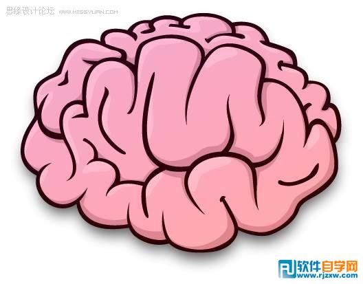 Illustrator教你怎么繪制大腦圖標(biāo)