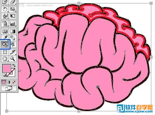 Illustrator教你怎么繪制大腦圖標(biāo)