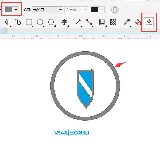 CDRX8設(shè)計(jì)別克標(biāo)志圖文教程
