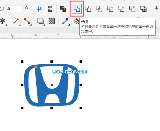 CDRX8制作本田汽車標志教程