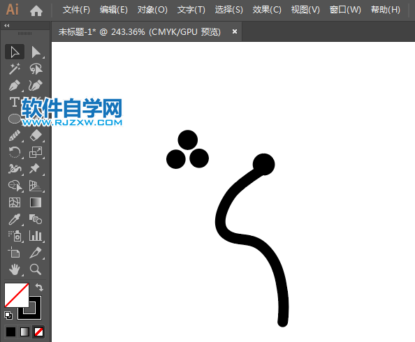 ai制作鐵人三項(xiàng)標(biāo)識(shí)的方法與步驟