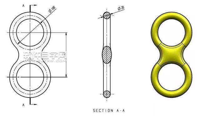 SolidWorks畫(huà)一個(gè)八字的單殼