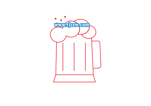 簡(jiǎn)筆畫(huà)啤酒杯怎么用CDR畫(huà)出來(lái)