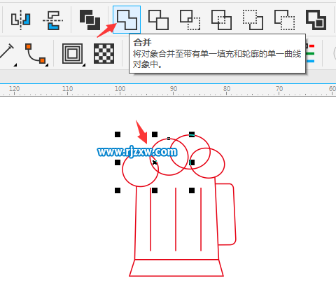 簡(jiǎn)筆畫(huà)啤酒杯怎么用CDR畫(huà)出來(lái)