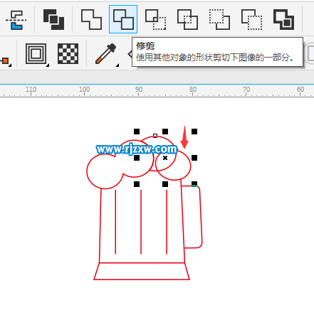 簡(jiǎn)筆畫(huà)啤酒杯怎么用CDR畫(huà)出來(lái)