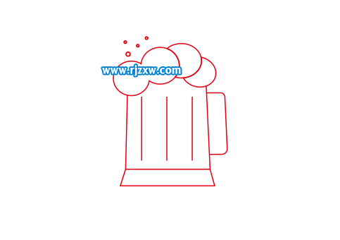 簡(jiǎn)筆畫(huà)啤酒杯怎么用CDR畫(huà)出來(lái)