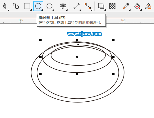 CDRX8制作豐田汽車(chē)標(biāo)志的方法