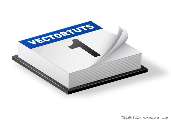 用IllustratorCS6設(shè)計簡單的三維日歷圖標(biāo)